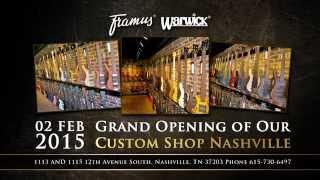 The new Warwick and Framus Showroom in Nashville