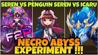 2A SEREN VS PENGUIN SEREN VS ICARU !! NECRO ABYSS HARD EXPERIMENT SUMMONERS WAR