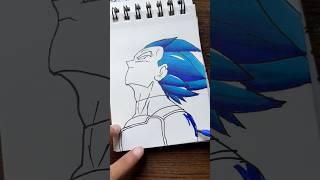 Drawing vegeta ultra ego || dragon ball characters drawing || #animedrawing #goku #vegeta #art