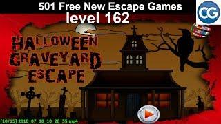 [Walkthrough] 501 Free New Escape Games level 162 - Halloween graveyard escape - Complete Game