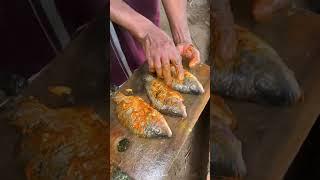 Traditional fish cooking on stone in the middle of wilderness | #fishfry #keralafood #foodshorts