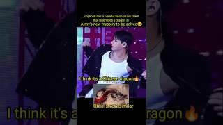 Jungkook has a colorful tatoo on his chest that resembles a dragon  #jungkook #shorts