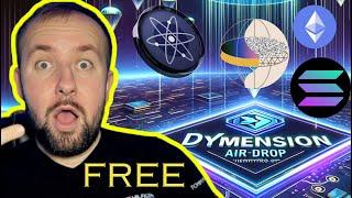 Dymension Airdrop - Free Tokens (10 Days Left) - Solana Ethereum ATOM