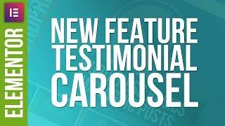 Elementor Pro: The New Testimonial Carousel