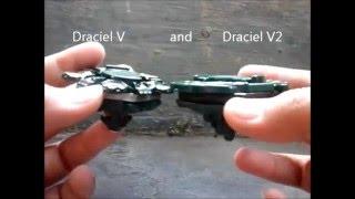 The Difference of Beyblade : Draciel V & Draciel V2 Bootleg