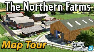 FARMING IN NORTHUMBERLAND!  THE NORTHERN FARMS MAP TOUR ️ GRAINMAN TRAVELS ️