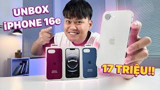 UNBOX & QUICK FEELING iPHONE 16e: PRICE 17 MILLION, 1 CAMERA, NO MAGSAFE!!