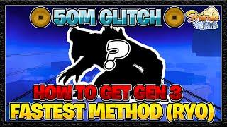 **FASTEST** Glitch To Get RYO For Gen 3 | How To Get Gen 3 Fastest Method | Shindo Life Ryo Glitch