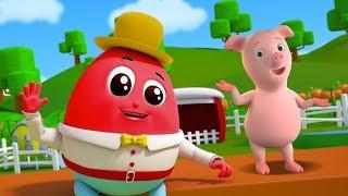 Шалтай-Болтай Сб на стене | Питомник рифмы | Baby Song | Farmees Rhyme | Humpty Dumpty Sat On a Wall