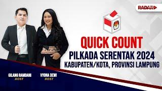  QUICK COUNT PILKADA 15  KABUPATEN/KOTA DAN PROVINSI LAMPUNG TAHUN 2024