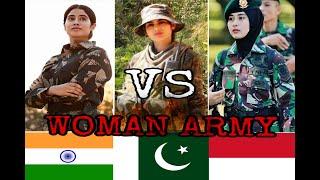 India, Pakistan, Indonesia Women Army