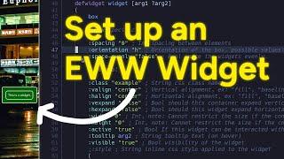 Create a Basic EWW widget | Hyprland | Arch Linux