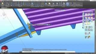 Advance Steel Урок 7 Раскладка прогонов и профлиста