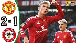 Manchester United vs Brentford 2-1 Highlights & All Goals 2024 HD