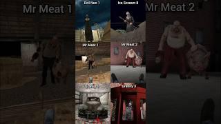 GameOver Battle | Evil Nun 1 Vs Ice Scream 8 Vs Mr Meat 1 2 Vs Granny 1 Vs Granny 3