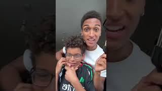 Trying to FINGER COIL my BROTHERS HAIR #hair #hairstyle #haircut