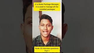 Node Js interview questions part 1 #nodejs #nodejstutorial  #nodevideo @codefamily