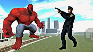 RED HULK FRANKLIN VS POLICE MAN FRANKLIN INDIAN BIKE DRIVING 3D 