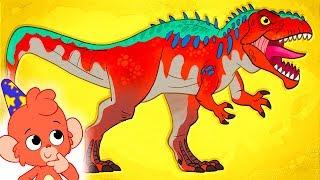 Learn Dinosaurs for Kids | Dinosaur Names | Giganotosaurus Cartoon | Dinosaur Cartoons | Club Baboo