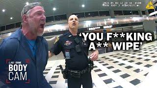 Drunk Man Loses His Mind When Cops Cut Him Off at Airport Bar