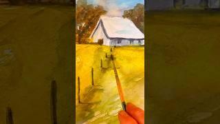 Watercolor Painting of Barn