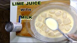 Delicious Lime Juice with milk | jus citron au lait | Ji sitron Ak Lèt