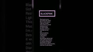 Pink Venom rap lyrics