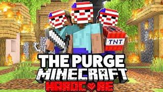 100 Players Simulate THE PURGE in Minecraft... REMATCH