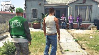 FRANKLIN & CJ VISITS CJ OLD HOUSE IN GROVE STREET IN GTA 5!!!