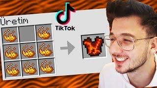 VİRAL minecraft TİKTOK hilelerini denedim