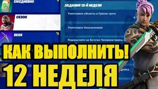 КАК ВЫПОЛНИТЬ СЕЗОННЫЕ ИСПИТАНИЯ 12 НЕДЕЛИ! ФОРТНАЙТ 1 СЕЗОН 3 ГЛАВА !