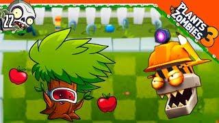  НОВОЕ ДЕРЕВО С ЯБЛОКАМИ  Plants vs Zombies 3 (Растения Против Зомби 3) Прохождение