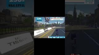 8 year virtual bike racing on Zwift! #shorts #bikerace #cycling