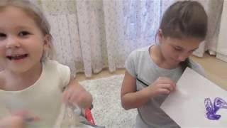 #отгадайрисунок #челлендж ЧЕЛЛЕНДЖ/Отгадай Рисунок/picture/funny 2 ducks /Nastya & Varya Vlog!