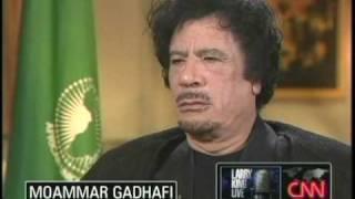 Moammar Gadhafi on Larry King 9/28/09 1 of 5