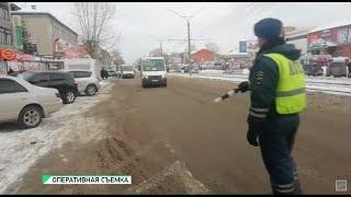 В Бийске проверили маршрутные автобусы и такси (Будни, 17.12.20г., Бийское телевидение)