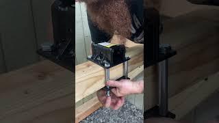Using hitch adapters to mount grinders to my workbench #tools #workshop #garage