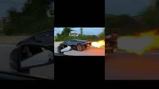 TWIN TURBO 1600HP LAMBORGHINI 10FT FLAMES pt.1 ((((SUBSCRIBE)))) #lamborghini #flames #twinturbo