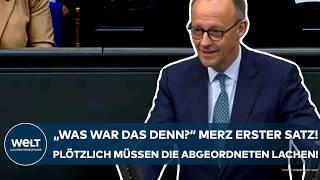 MERZ: Satter Konter auf Scholz! Gleich mit seinem ersten Satz bringt er die Abgeordneten zum Lachen!