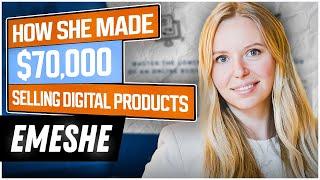 $70k on Etsy Selling Digital Products - Interview - How Emeshe does it