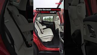 Here's what the back seat of the Mahindra XEV 9e looks like!#MahindraXEV9e #ElectricSUV #CarInterior