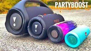 JBL BOOMBOX 2 vs. JBL XTREME 3 vs. JBL PULSE 4 vs. JBL FLIP 5 | BASS TEST !!! 100% VOLUME !!!