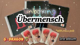 {UNBOXING} G-DRAGON 3rd album ÜBERMENSCH  (finally!!!!!!!!!! the King is baaaack)