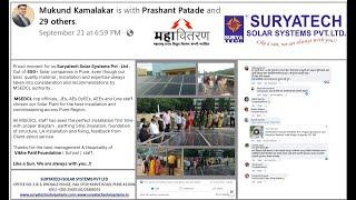 Proud moment for us Suryatech Solar Systems Pvt.Ltd.   Out of 450+ Solar companies in Pune.