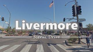 Driving in Downtown Livermore, California - 4K