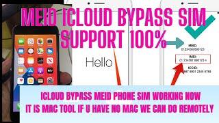 MEID iCloud Bypass With SIM Network New Service Started Support 5s,6,6+,6s,6s+,7,7+,8,8+,X,SE MEID