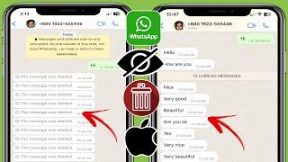 How To See WhatsApp Deleted Messages in iPhone | Recover Deleted WhatsApp Messages (ios)