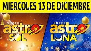 Resultados ASTRO SOL y ASTRO LUNA del Miércoles 13 de Diciembre de 2023  SUPER ASTRO 