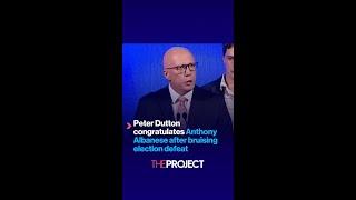 Peter Dutton congratulates Anthony Albanese after bruising election defeat
