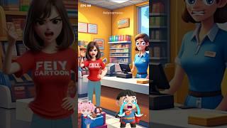 Mom is angry  #kartun #cartoon #kartunanak #funny #shorts #short #comedy